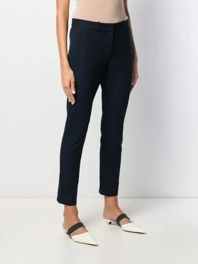 Shop Joseph Straight Leg Trousers In Blue