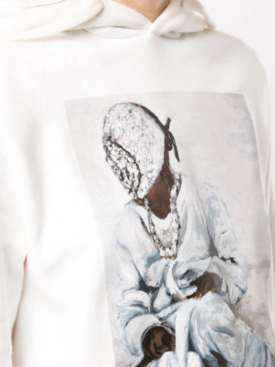 Shop Ih Nom Uh Nit Painting Print Hoodie In White