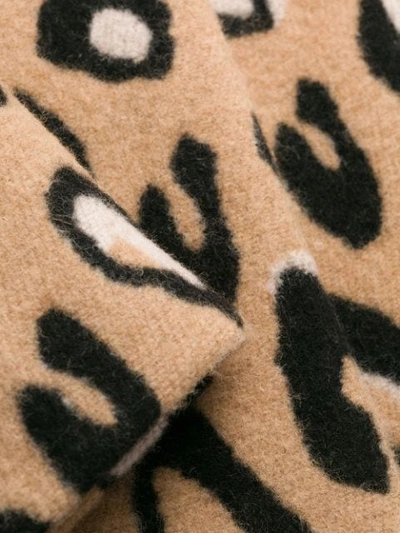 Shop Alysi Leopard Print Coat In Leopardo