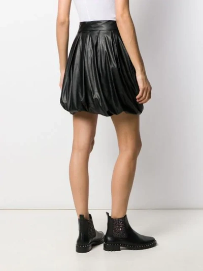 Shop Pinko Puffball Mini Skirt In Black