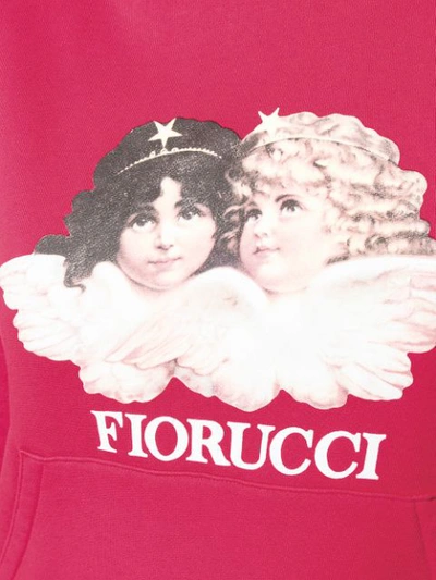 Shop Fiorucci Vintage Angels Hoodie In Pink