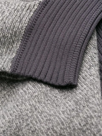 TWO-TONE ROLL NECK JUMPER