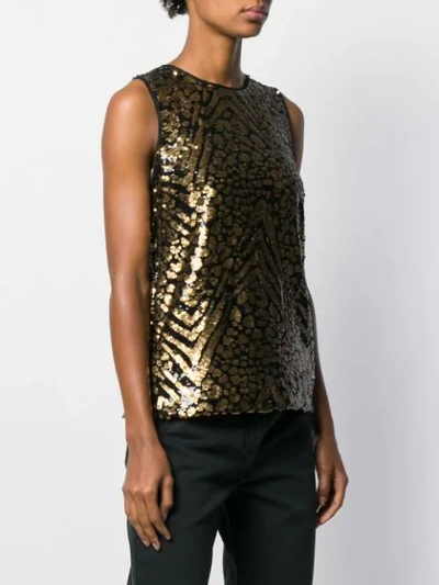 SLEEVELESS SEQUINNED TOP