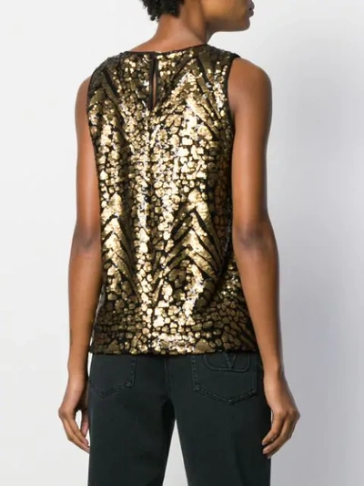 SLEEVELESS SEQUINNED TOP