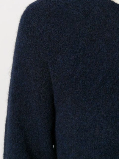 Shop Apc Soft Knit Jumper In Blue