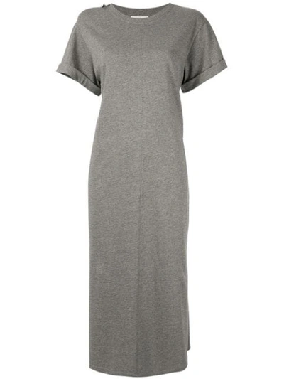Shop 3.1 Phillip Lim / フィリップ リム 3.1 Phillip Lim Short Sleeve T-shirt Maxi Dress - Grey