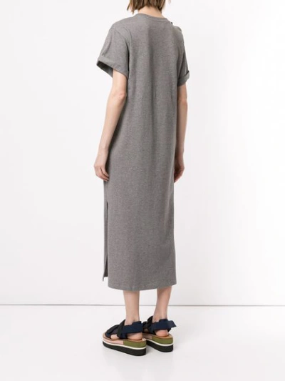 Shop 3.1 Phillip Lim / フィリップ リム 3.1 Phillip Lim Short Sleeve T-shirt Maxi Dress - Grey