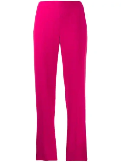 Shop Alberto Biani Tailored Cropped Trousers In Pink