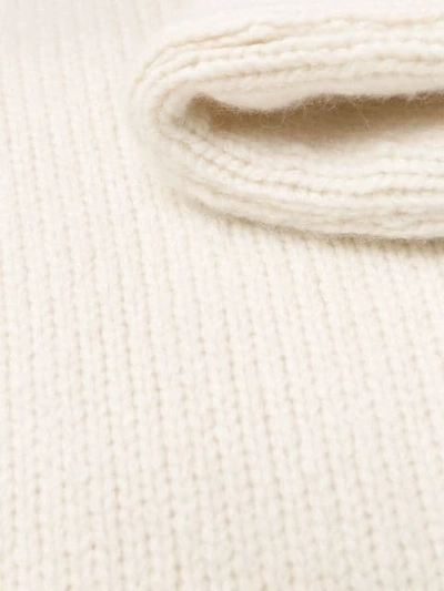 Shop Apuntob Round Neck Plain Jumper In White