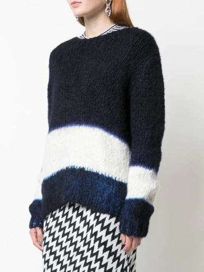 Shop Gabriela Hearst Lawrence Cashmere Dip-dye Sweater In Blue