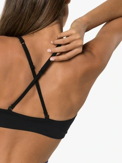 Shop Girlfriend Collective Topanga Medium-support Sports Bra In Black