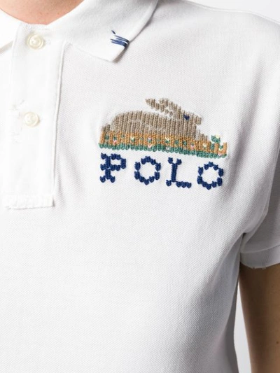 Shop Polo Ralph Lauren Short-sleveed Polo Shirt In White