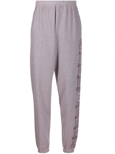 Shop Aries Branded Track Pants In Pink