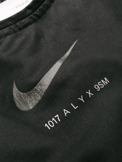 Shop Alyx X Nike Logo Print T-shirt In Black