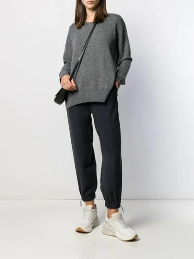 Shop Aeron Crew-neck Knit Sweater In Grey