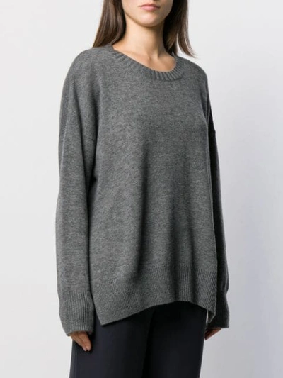 Shop Aeron Crew-neck Knit Sweater In Grey