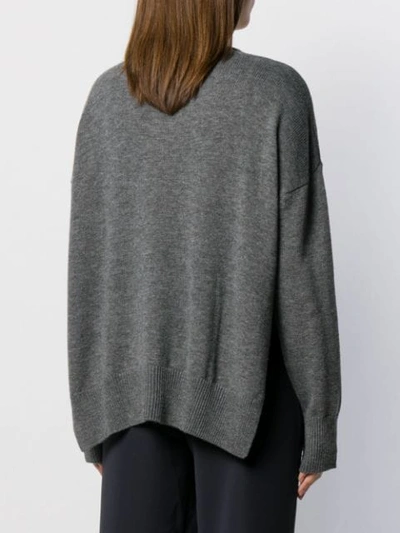 Shop Aeron Crew-neck Knit Sweater In Grey