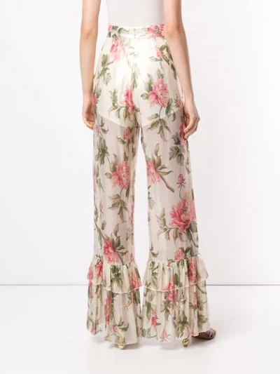 Shop Alice Mccall Floral Salvatore Pants In Black