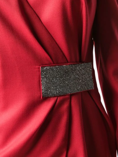 Shop John Richmond Kabbia Structured Dress In Red