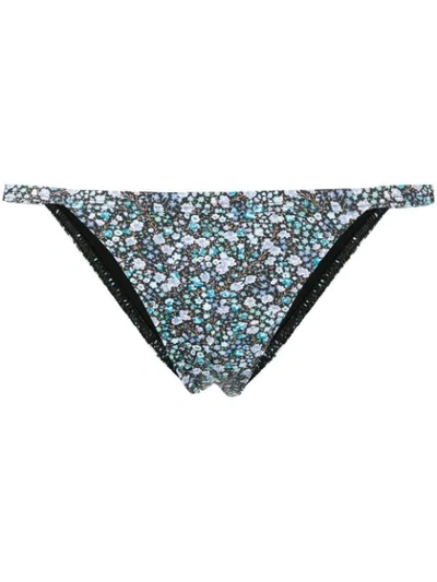 Shop Matteau Petite Floral Bikini Bottoms In Blue