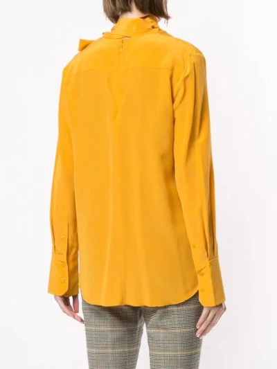 Shop A.l.c Sophie Silk Blouse In Yellow