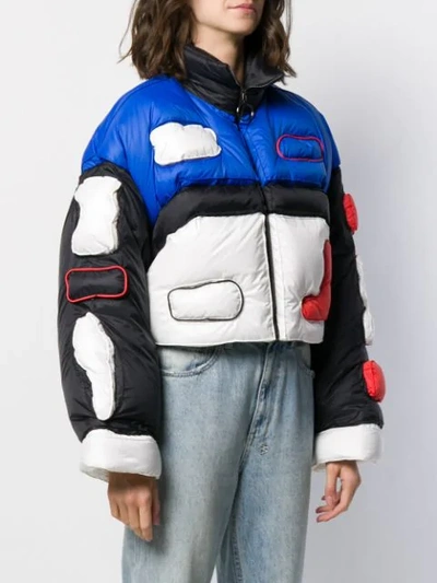 Shop Off-white Graphic Print Puffer Jacket In Black