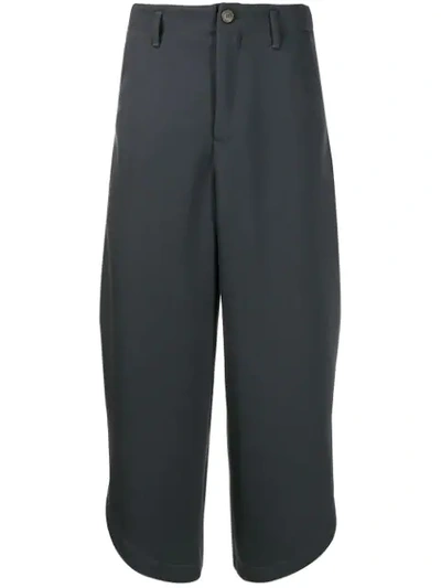 Shop Société Anonyme Cropped Wide-leg Trousers In Grey