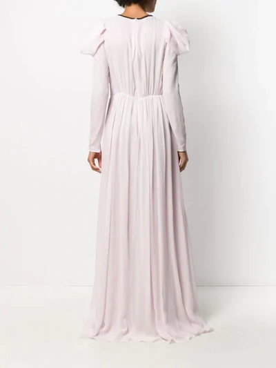 Shop Giambattista Valli Chiffon Overlay Evening Gown In Pink