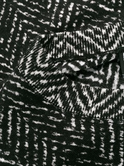 Dolce & Gabbana Chevron Round Neck Sweater In Black