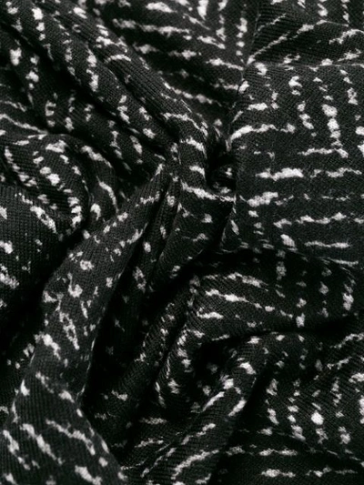 Dolce & Gabbana Chevron Round Neck Sweater In Black