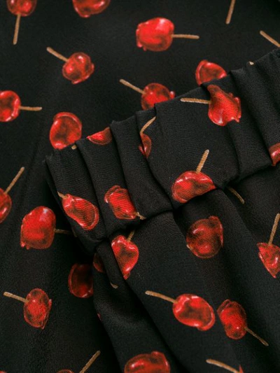 Shop N°21 Candy Apple Print Trousers In Black