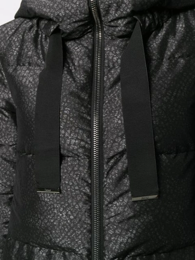 Shop Herno Snake Print Padded Jacket In Black