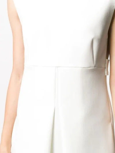 Shop Dorothee Schumacher Stand Up Collar Dress In 110 Camellia White