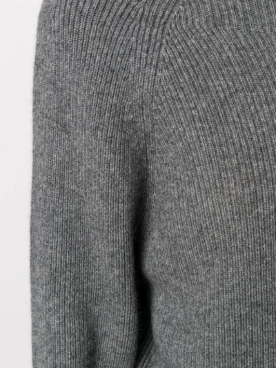 Shop Joseph Ribbed Knit Jumper In Grey