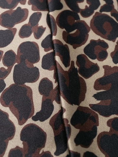 Shop Golden Goose Leopard-print Turtleneck Top In Brown