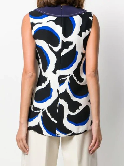 Shop Marni Abstract Print Top In White