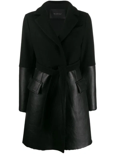 Shop Blancha Contrast-panel Jacket In Black