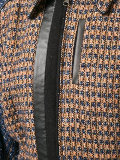 Shop Mame Tweed Bomber Jacket In Orange