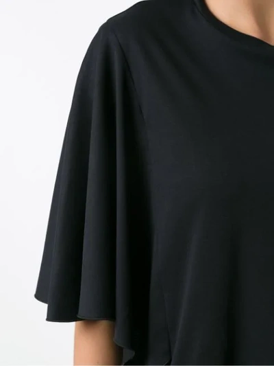 Shop Andrea Marques Ruffle Sleeves Blouse In Black