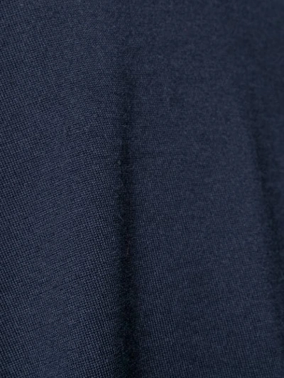 Shop Thom Browne Rwb Tipping Stripe Cashmere Jumper In Blue