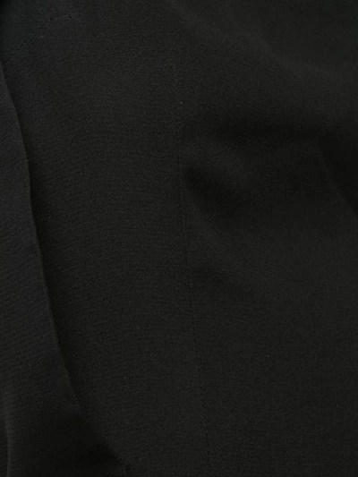 Pre-owned Giorgio Armani Ruffled Details Slim Long Dress In Black