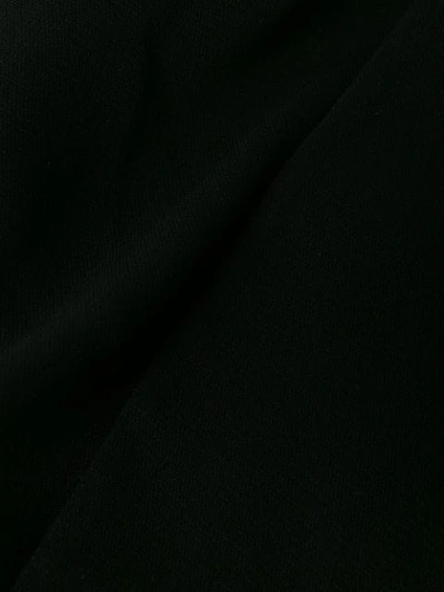 Pre-owned Giorgio Armani Ruffled Details Slim Long Dress In Black