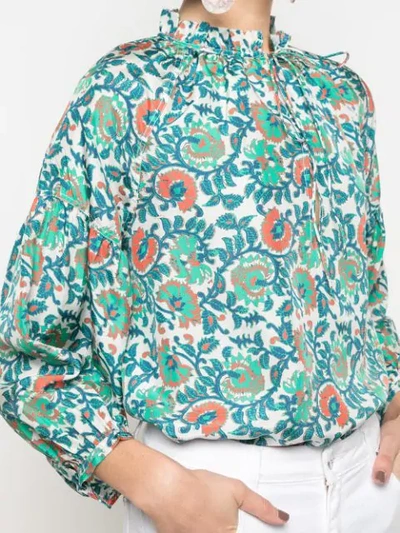 FLORAL-PRINT BLOUSE