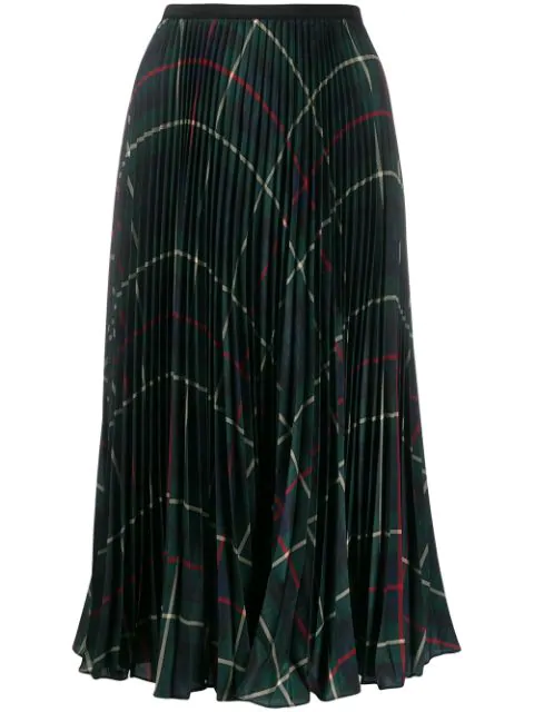 Polo Ralph Lauren Kleid Mit Print In 001 Grn Tartan | ModeSens