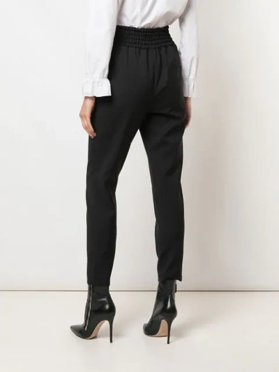 Shop Giambattista Valli Smocked Waist Trousers In Black