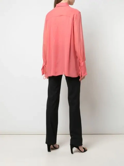 Shop Carolina Herrera Hemd Mit Rüschen In Pink