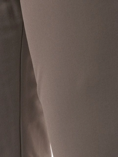 Shop Anteprima Thermal Slim Fit Trousers In Brown