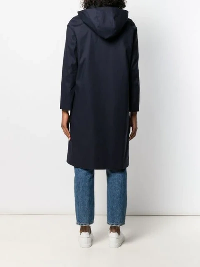 Shop Mackintosh Chryston Lm-1019fd Coat In Blue