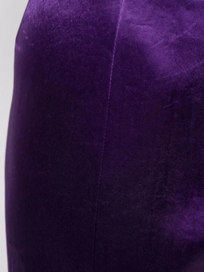 Shop Nanushka Amas Satin Wrap Skirt In Purple