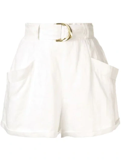 Shop Aje 'remy' Shorts In White